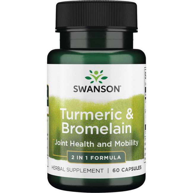 Куркума Swanson Turmeric & Bromelain 60 Caps