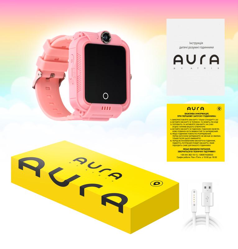 Смарт-годинник дитячий Aura A400 4G Tracker/Wi-fi Pink - фото 5