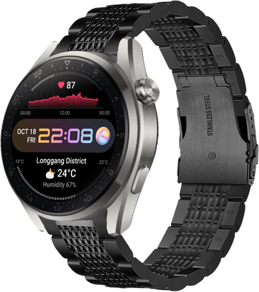 Ремешок металлический Gripix для Huawei Watch 3 Pro Black (42056-2B)