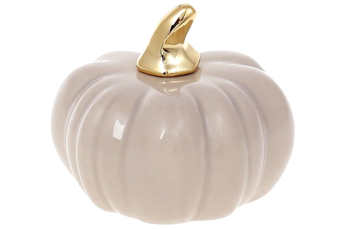 Набор декоративных статуэток BonaDi Тыквушка 4 шт. Бежевый/Золотистый (727-422)