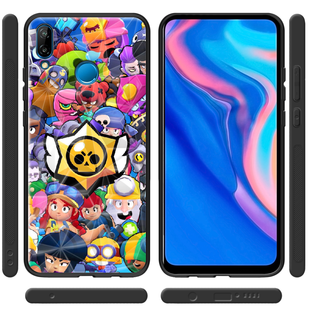 Чехол Boxface Huawei P20 Lite Brawl Stars Черный силикон с призмой (33127-up2389-37849) - фото 2