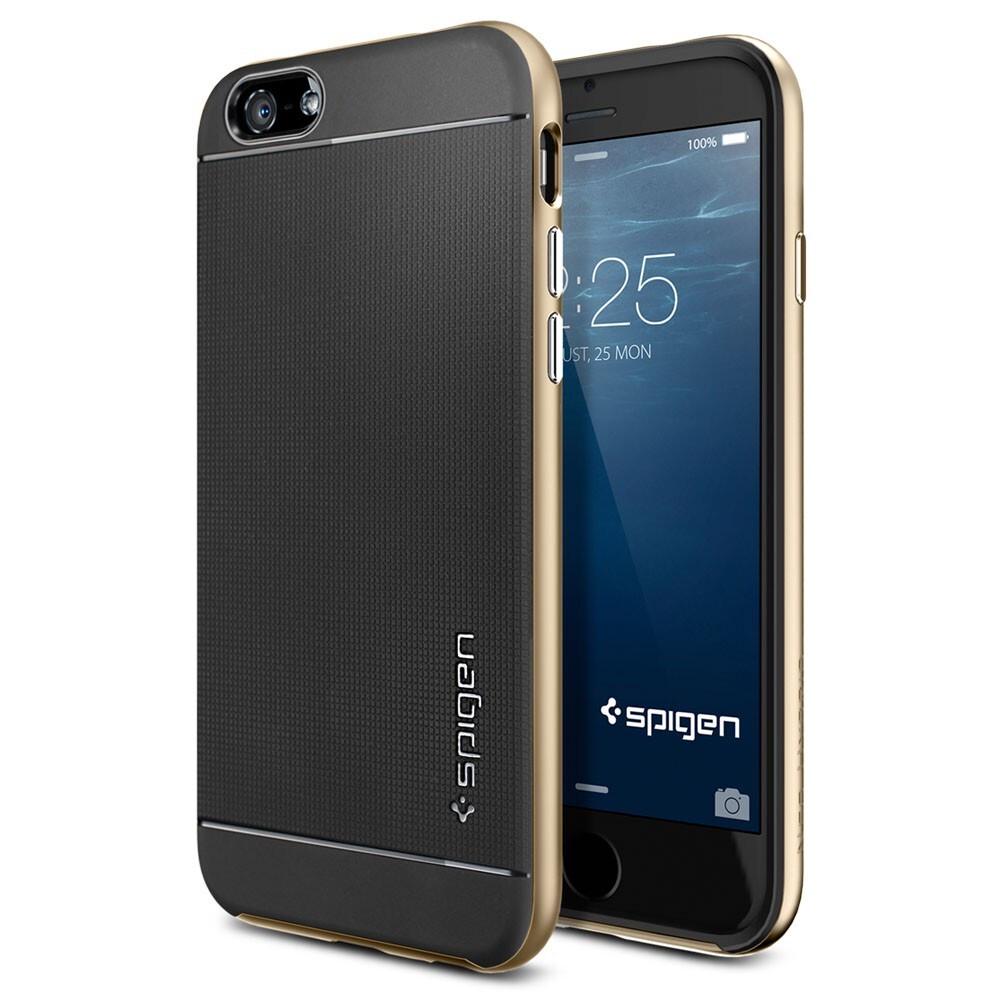 Чехол-накладка Spigen SGP Case Neo Hybrid Series for iPhone 6/6S, Black-Champagne Gold (SGP11035)