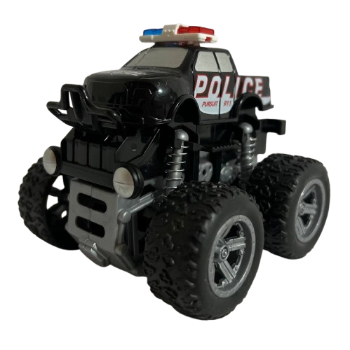 Машинка на великих колесах Поліція пластикова Чорний (1631)