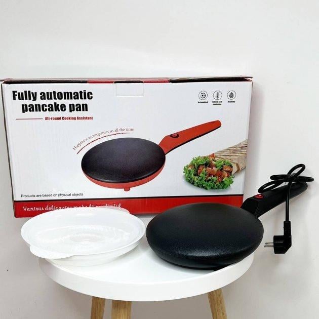 Электроблинница с антипригарным покрытием Crepe Maker 600 W Черный - фото 1