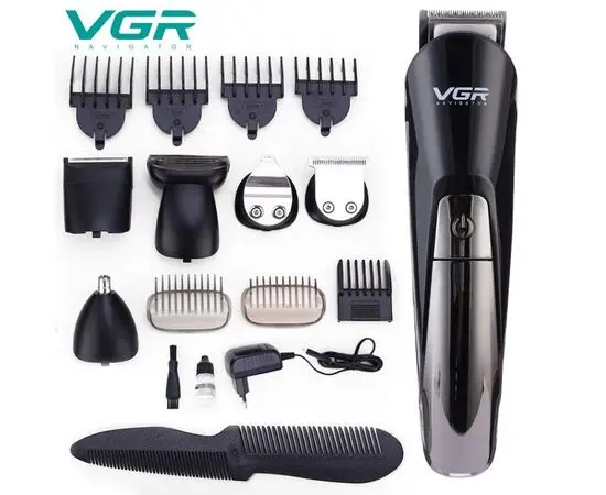 Машинка для стрижки волос VGR V-012 6в1 + для бритья + триммер для носа и ушей (1443) - фото 5 Машинка для стрижки волос VGR V-012 6в1 + для бритья + триммер для носа и ушей (1443) - фото 5