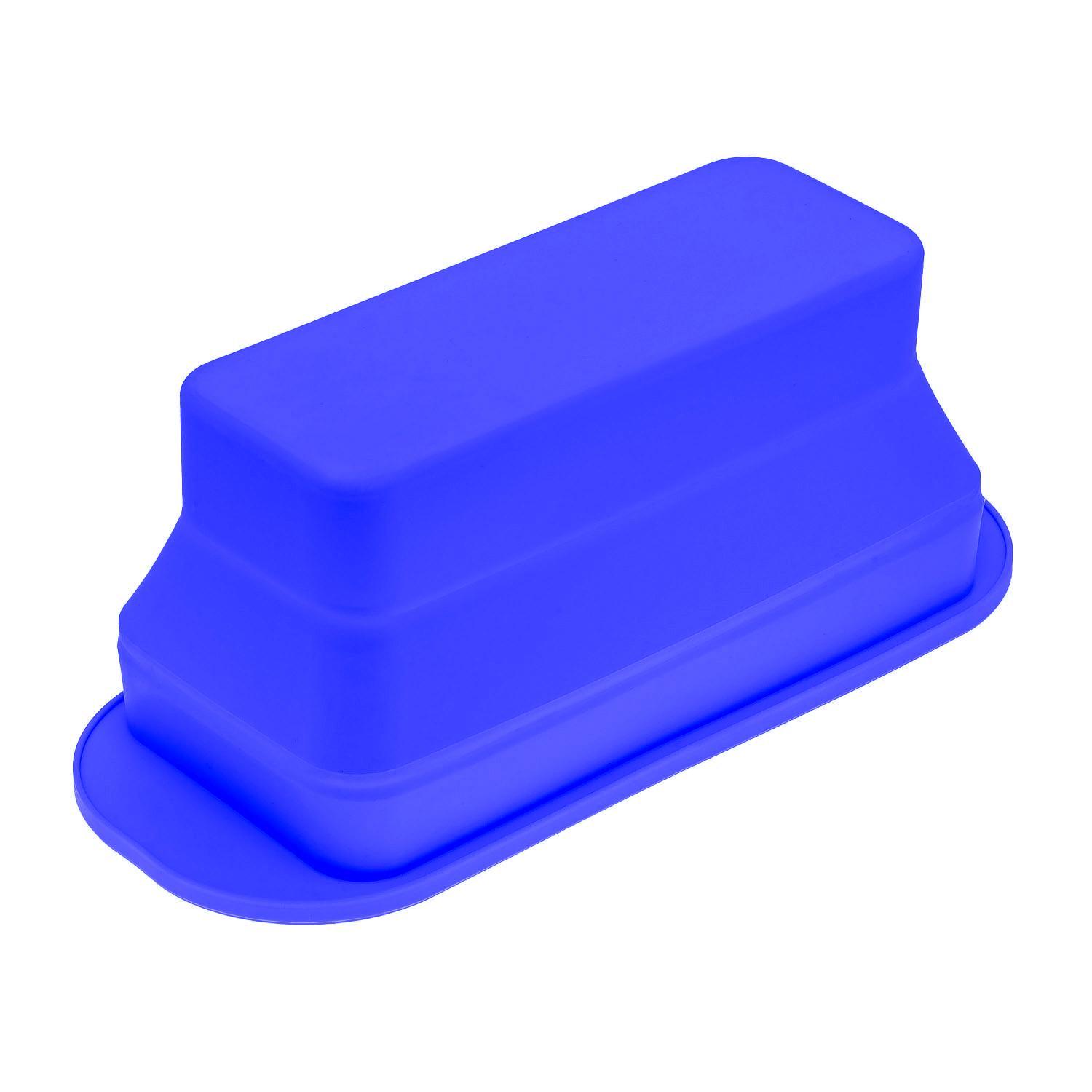 Форма для випікання хліба силіконова 29,5х12,3х11 см Синій (87149) - фото 7