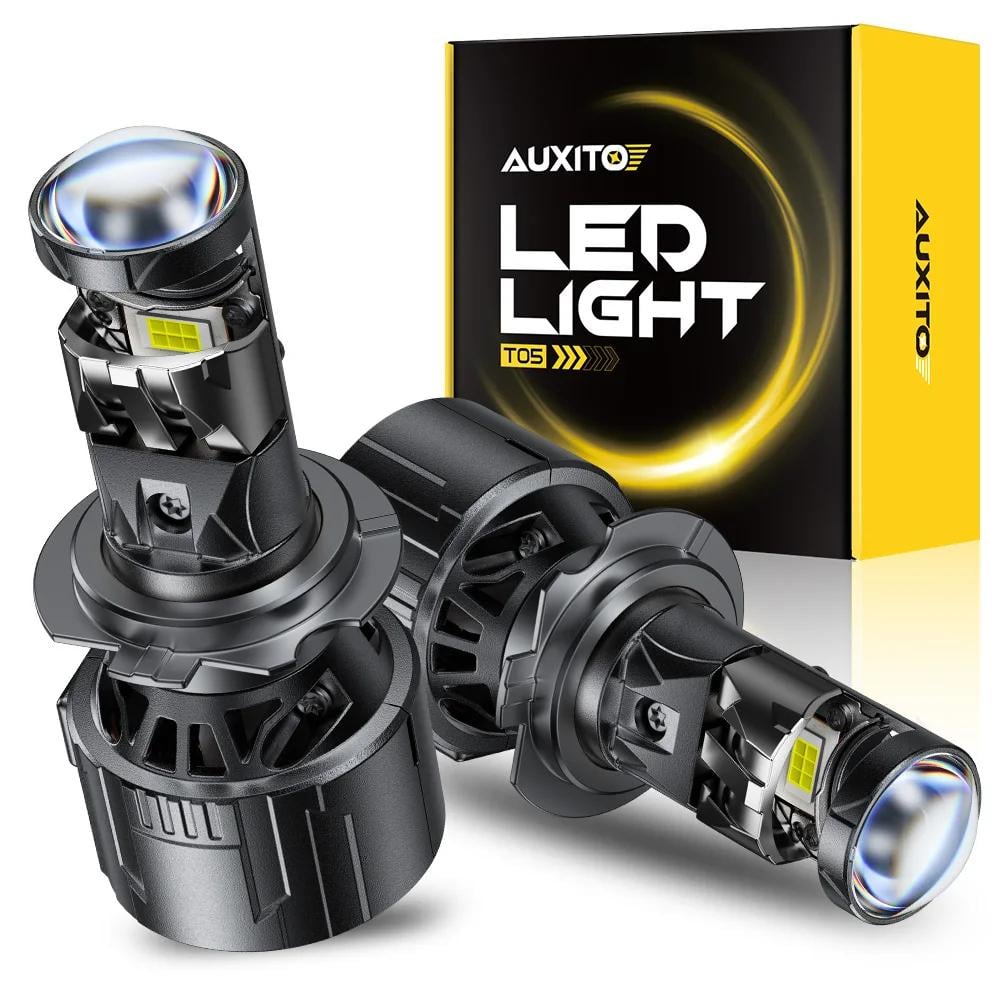 Автомобильные мини-линзы AUXITO H7 Bi-LED 90W 12000Lm 6000K IP68 2 шт.