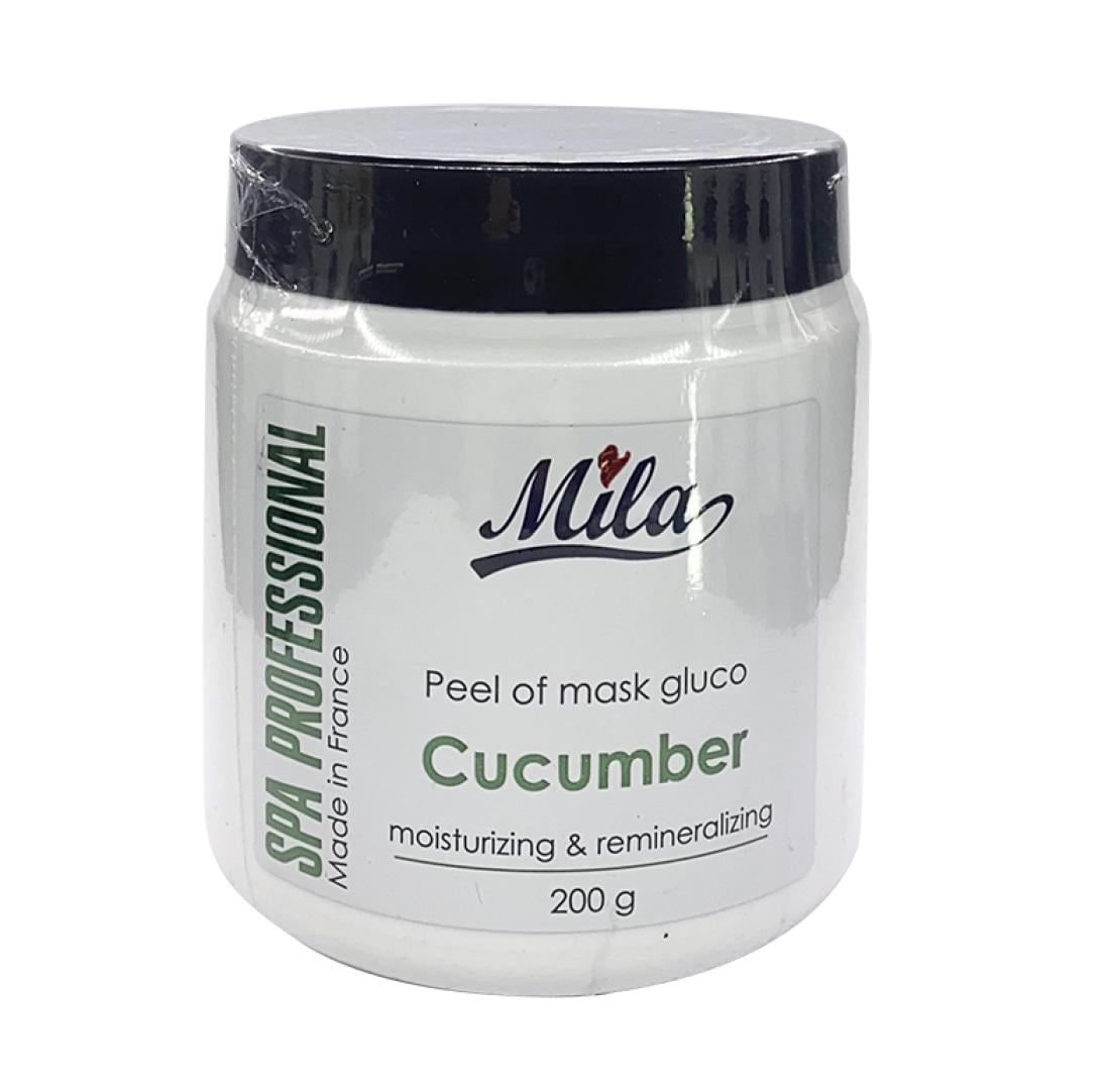 Маска альгінатна зволожуюча Mila Glucoempreinte cucumber з екстрактом огірка та глюкозою 200 г (3702261036206)