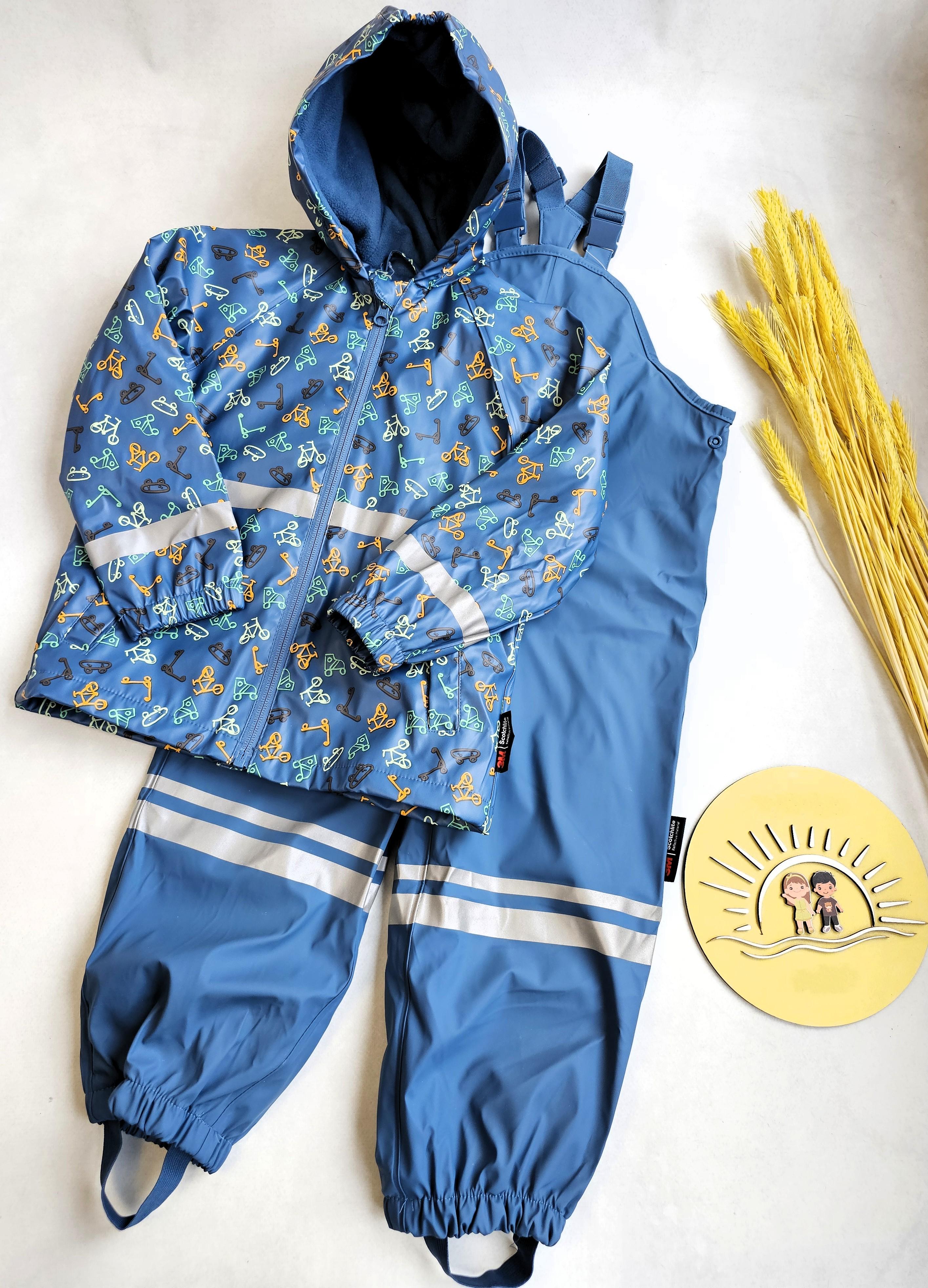 Дождевик-костюм детский Lupilu на флисе брудопруф 122-128 см (008444/008567)