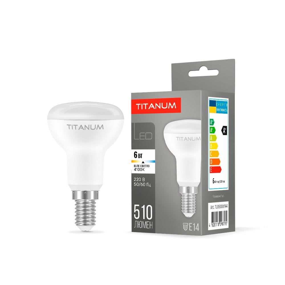 Лампа светодиодная TITANUM R50 6W E14 4100K 220V (12831)