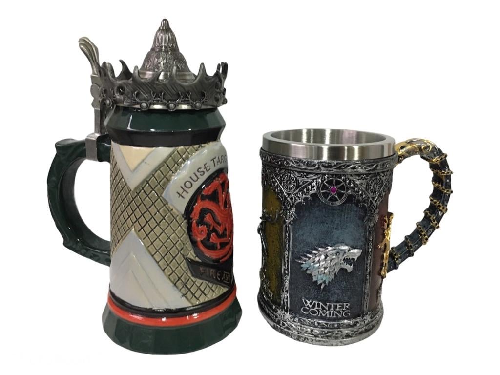 Подарочный набор кружка House Targaryen Fire And Blood Игра Престолов и Winter Coming 650/500 мл