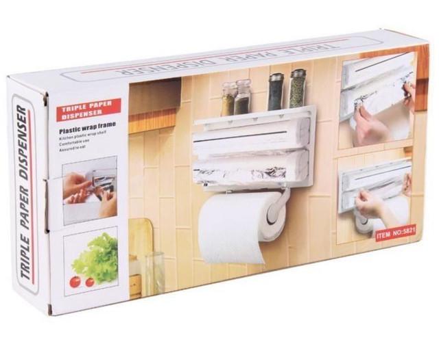 Кухонний диспенсер для рушничків Kitchen Roll Triple Paper Dispenser - фото 2