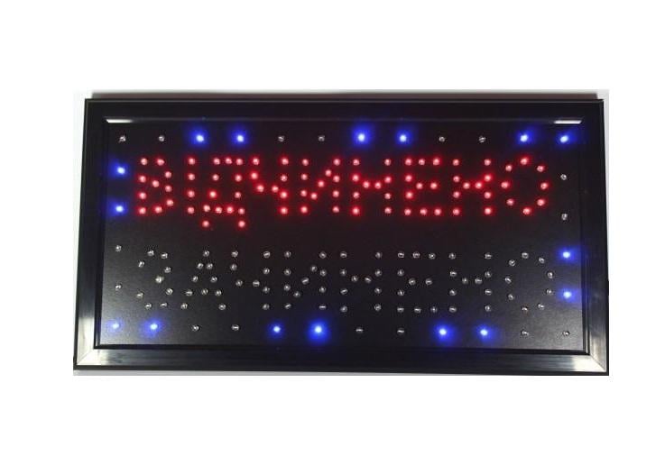 Светодиодная вывеска "ВІДЧИНЕНО-ЗАЧИНЕНО" 50x26 см (27676390)