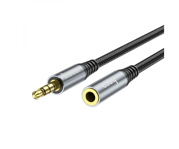 Кабель Aux Hoco UPA20 3,5 Audio extension 1 м Grey