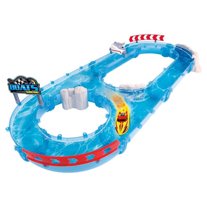 Игровой набор ZURU Micro Boats Shark Attack Challen гe водяной трек "Нападение акулы" 26 дет. (SUN5050)