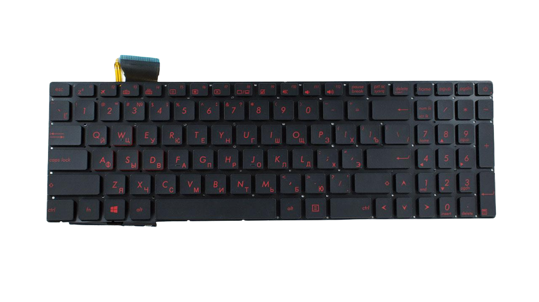 Клавиатура для ноутбука Asus GL552VXK с подсветкой клавиш (0KNB0-662GRU00)