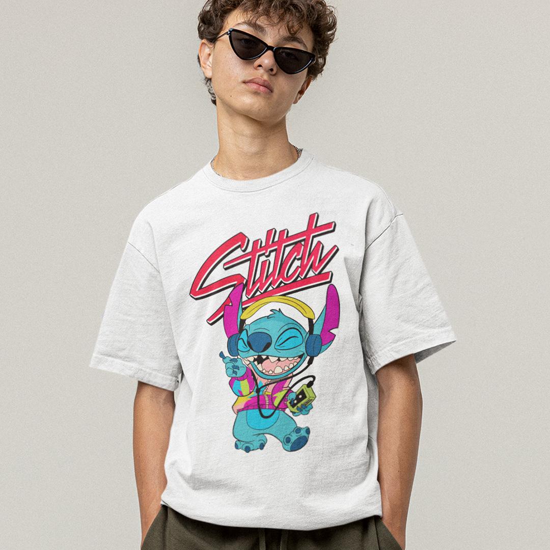 Футболка унисекс Stitch With Cassette Player wht 4XL Белый (0000009343)