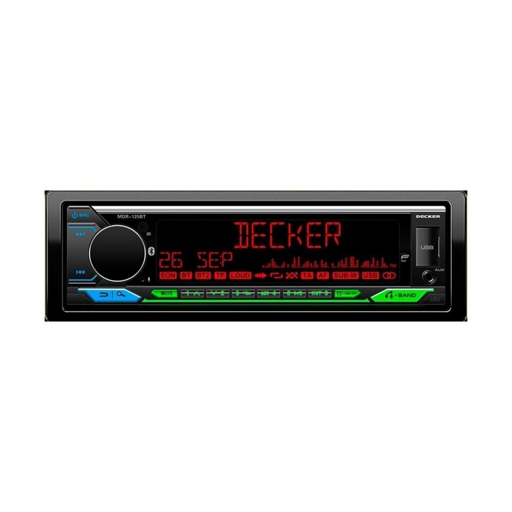 Автомагнітола 1Din Decker MDR-125 DSP Bluetooth Multicolor (30099489) Автомагнітола 1Din Decker MDR-125 DSP Bluetooth Multicolor (30099489)