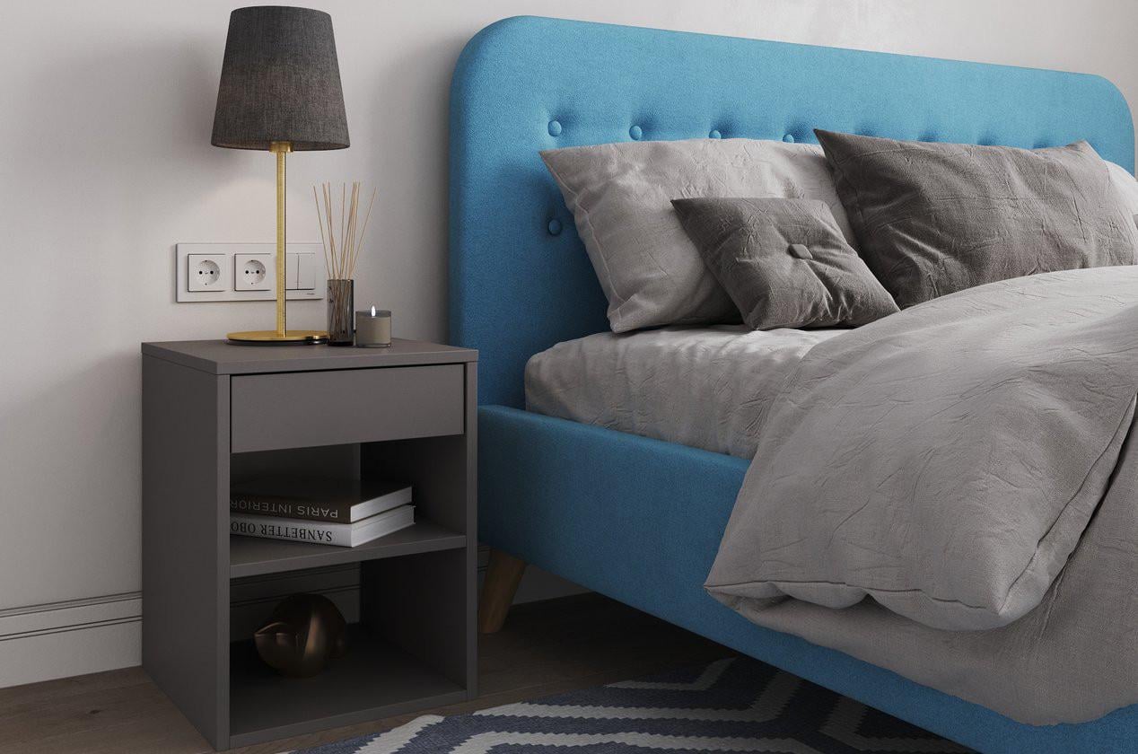 Тумба прикроватная Moreli M-0001 380x490x360 мм Антрацитовый (mo-m0001-antracit)