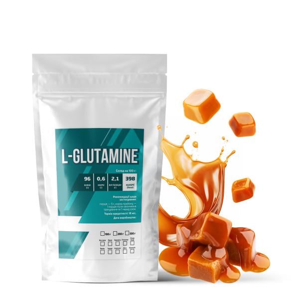 Аминокислота L-Glutamine Карамель для мышечной ткани на 40 порций 200 г (21-125-glu-k20)