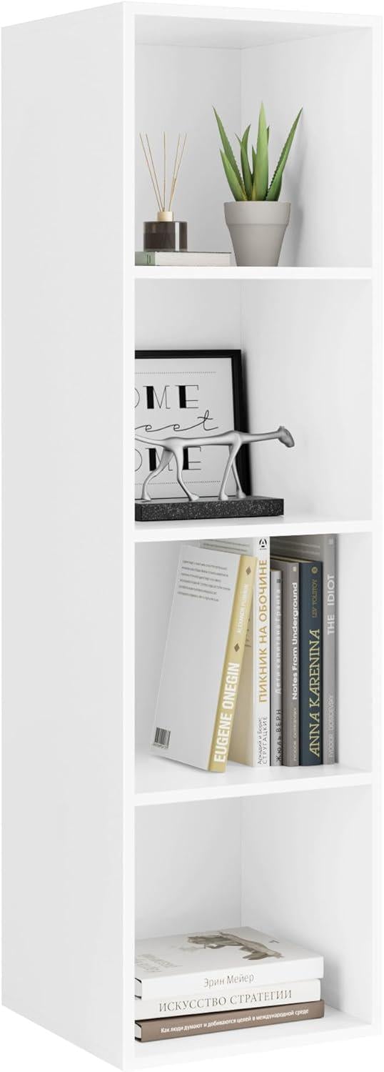 Стеллаж декоративный с полками Белый (MS217)