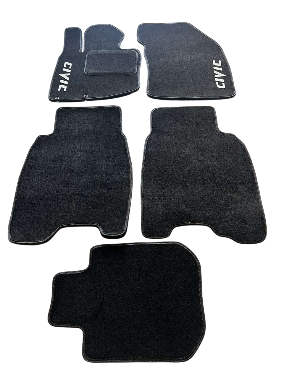 Килимки в салон ворсові для HONDA Civic 8 HB 2006-2012 Преміум 5 шт. Чорний (27326702)