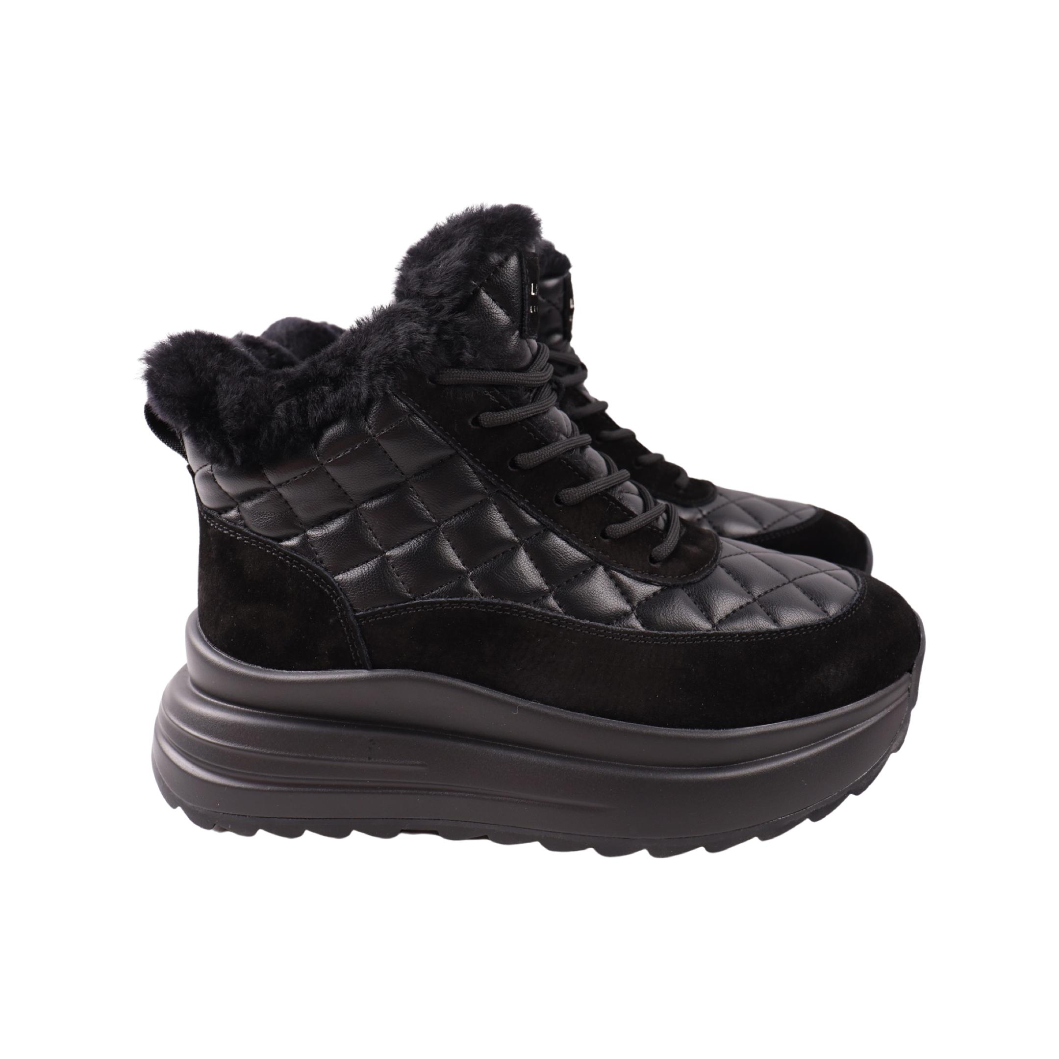 Ботинки женские Li Fexpert 1396-24ZHS натуральная кожа р. 37 Черный (29185282)