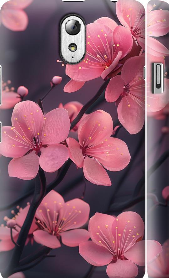 Чехол на Lenovo Vibe P1m Пурпурная сакура (6075m-154-42517)