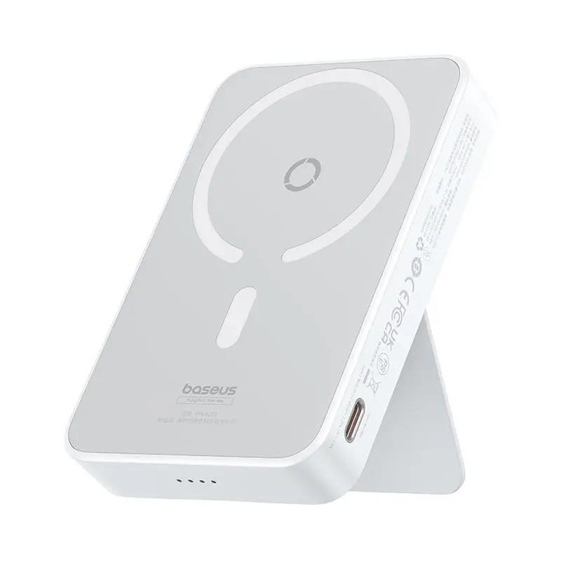 Повербанк Baseus MagPro Magnetic Bracket Fast Charge 5000 mAh 20W White (P10064101223-00)
