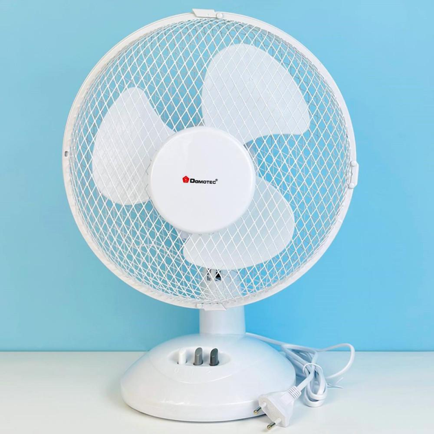 Вентилятор настільний Domotec MS-1624 Fan 30W d 23 см White (ML-04410) - фото 2