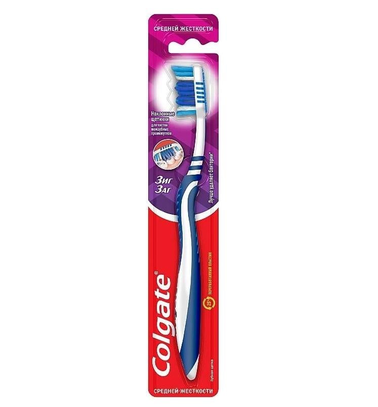 Зубная щетка Colgate Зигзаг Плюс средней жесткости (3266)