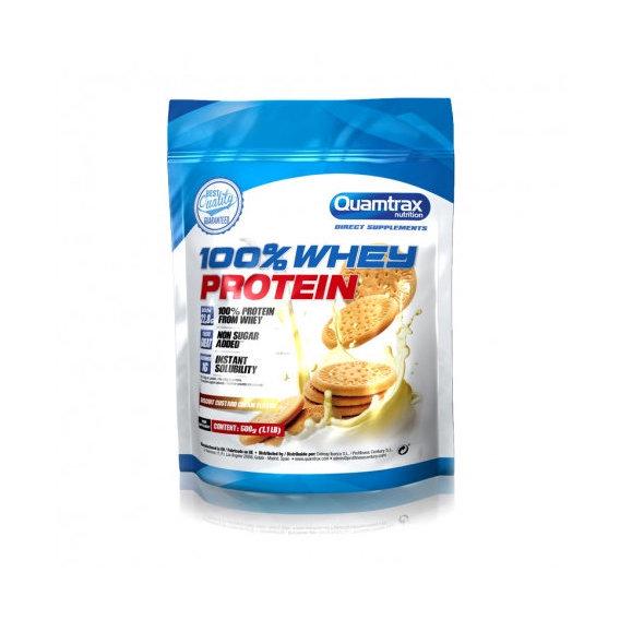 Протеин Quamtrax 100% Whey Protein 500 г 16 порций Biscuit Custard Cream