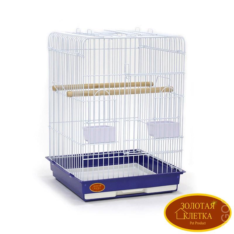 Клетка для птиц 904 эмаль 47х47х65 см (2079) - фото 2 Клетка для птиц 904 эмаль 47х47х65 см (2079) - фото 2