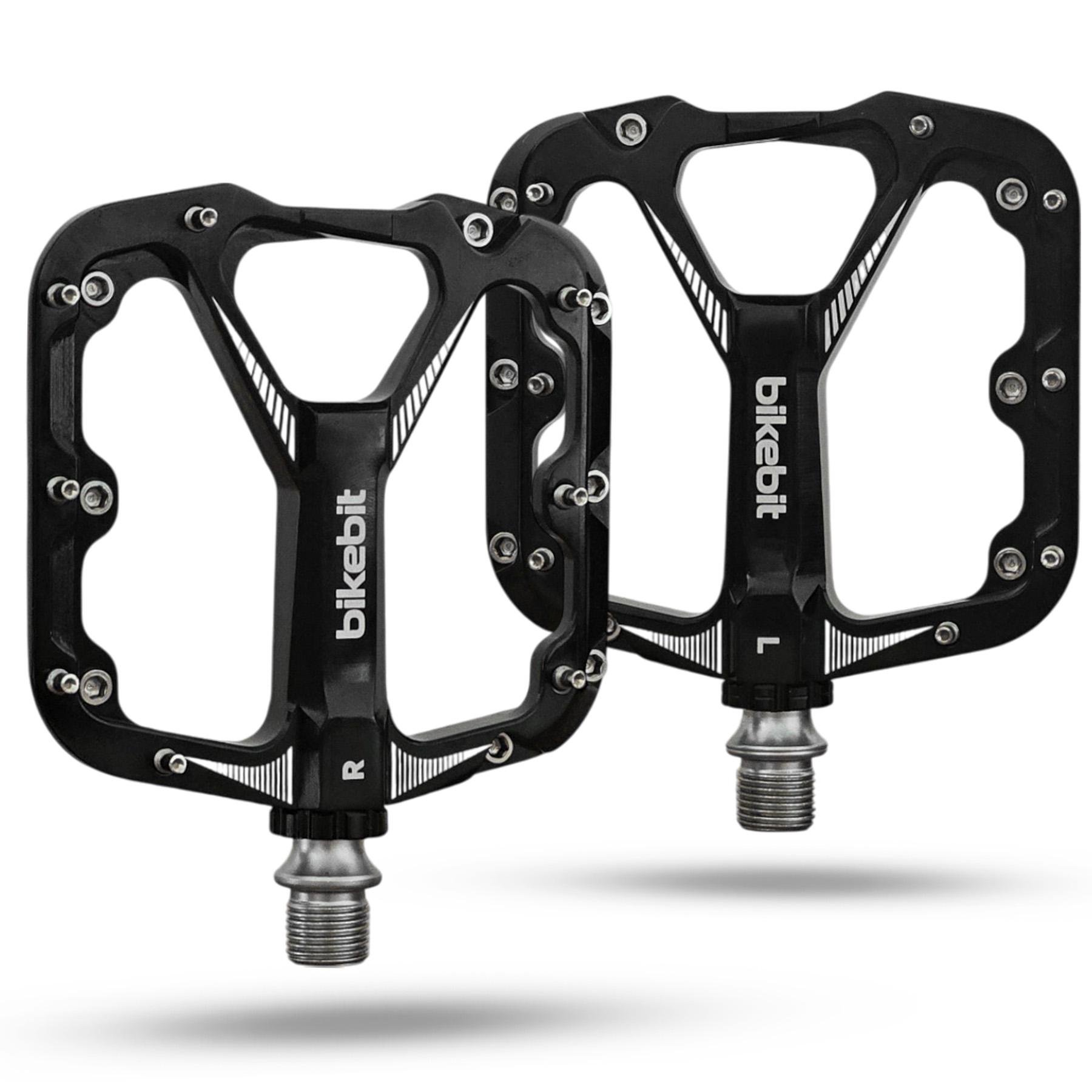 Педали велосипедные BIKEBIT JT88 3 пром-подшипника/Cartridge Axle/алюминиевые Черный (BB-JT88-5417)