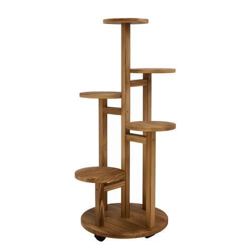 Подставка для цветов Ruhhy шестиуровневая деревянная 86 см (26041)