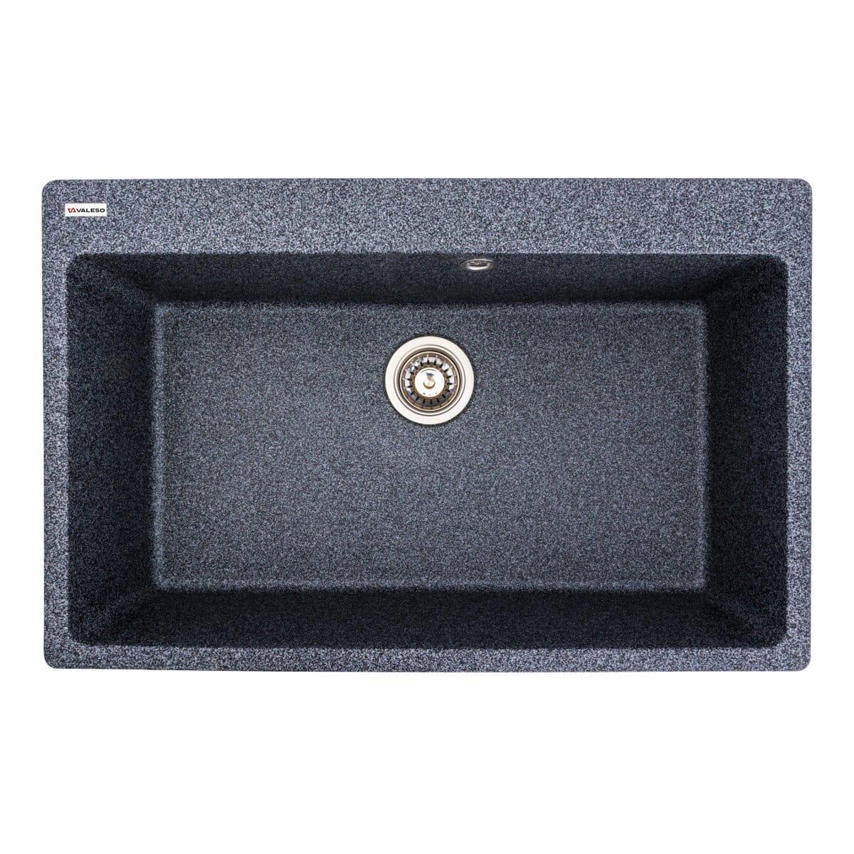 Мийка гранітна Valeso Bogema врізна прямокутна матова 780х500 мм Графіт