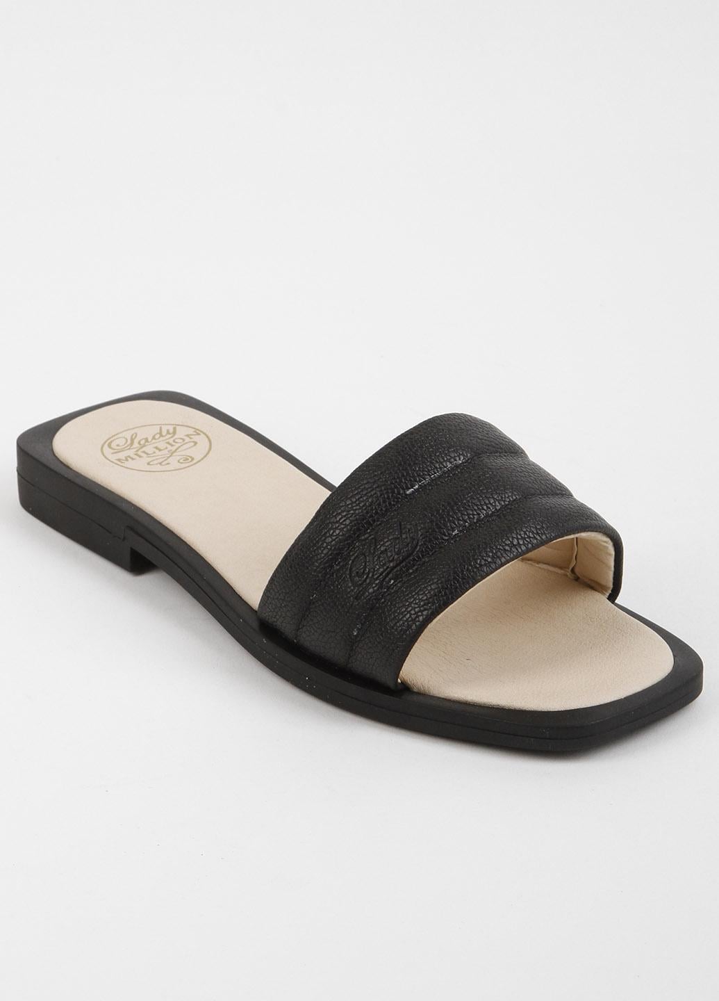 Шлепанцы женские кожаные Fashion L72 340131 р. 40 Черный