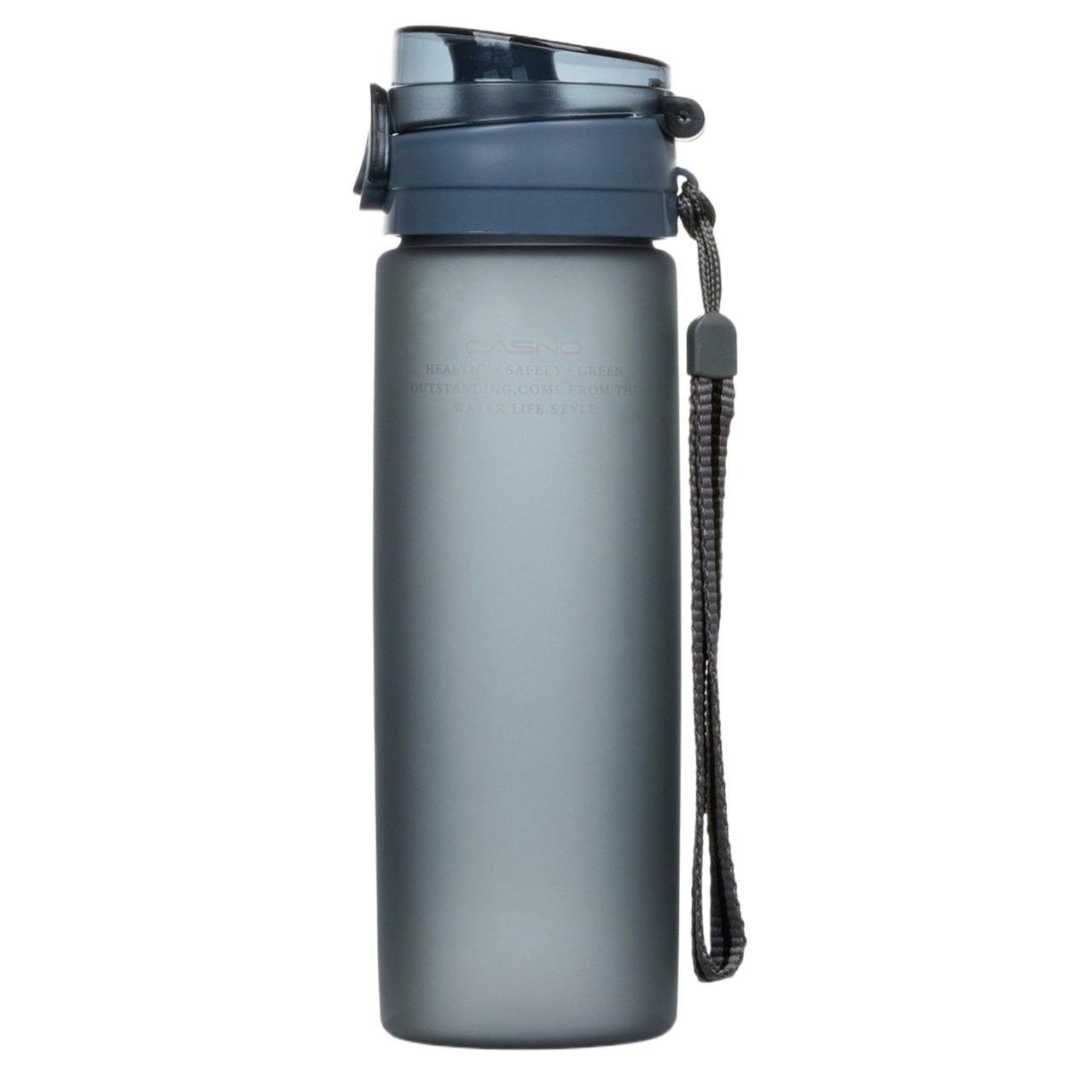 Бутылка для воды Casno KXN-1157 пластиковая 650 мл Серый (21-68-KXN-1157_Grey)