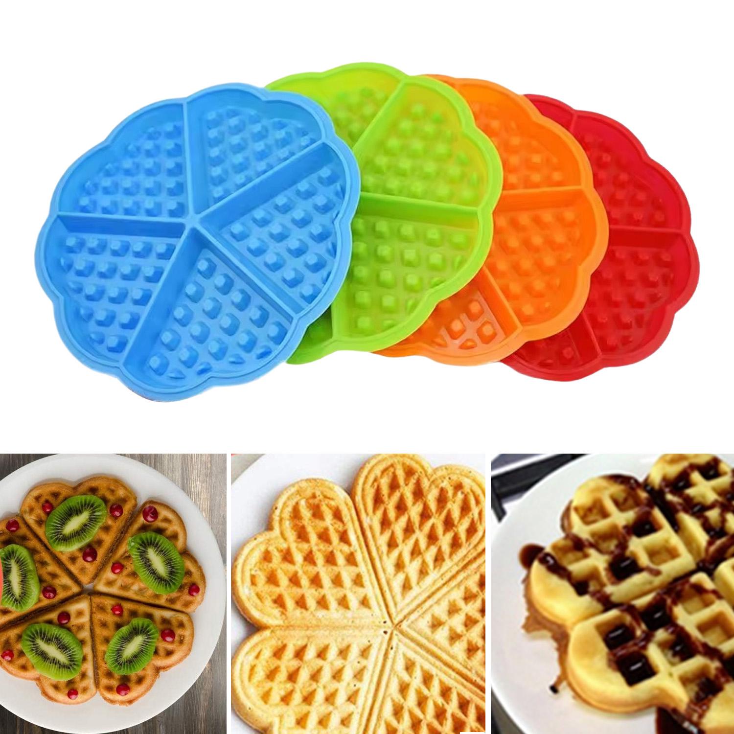 Форма для выпечки вафель Сердце 18х18х1,5 см Оранжевый (2174832855) - фото 9