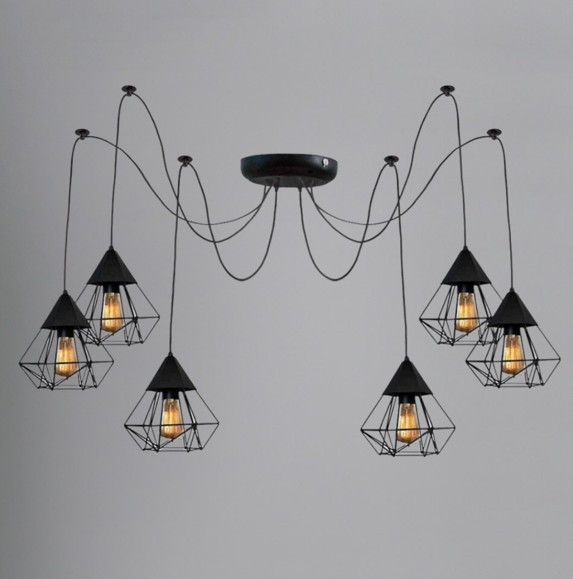 Люстра-паук MSK ELECTRIC Crystal NL 0535-6