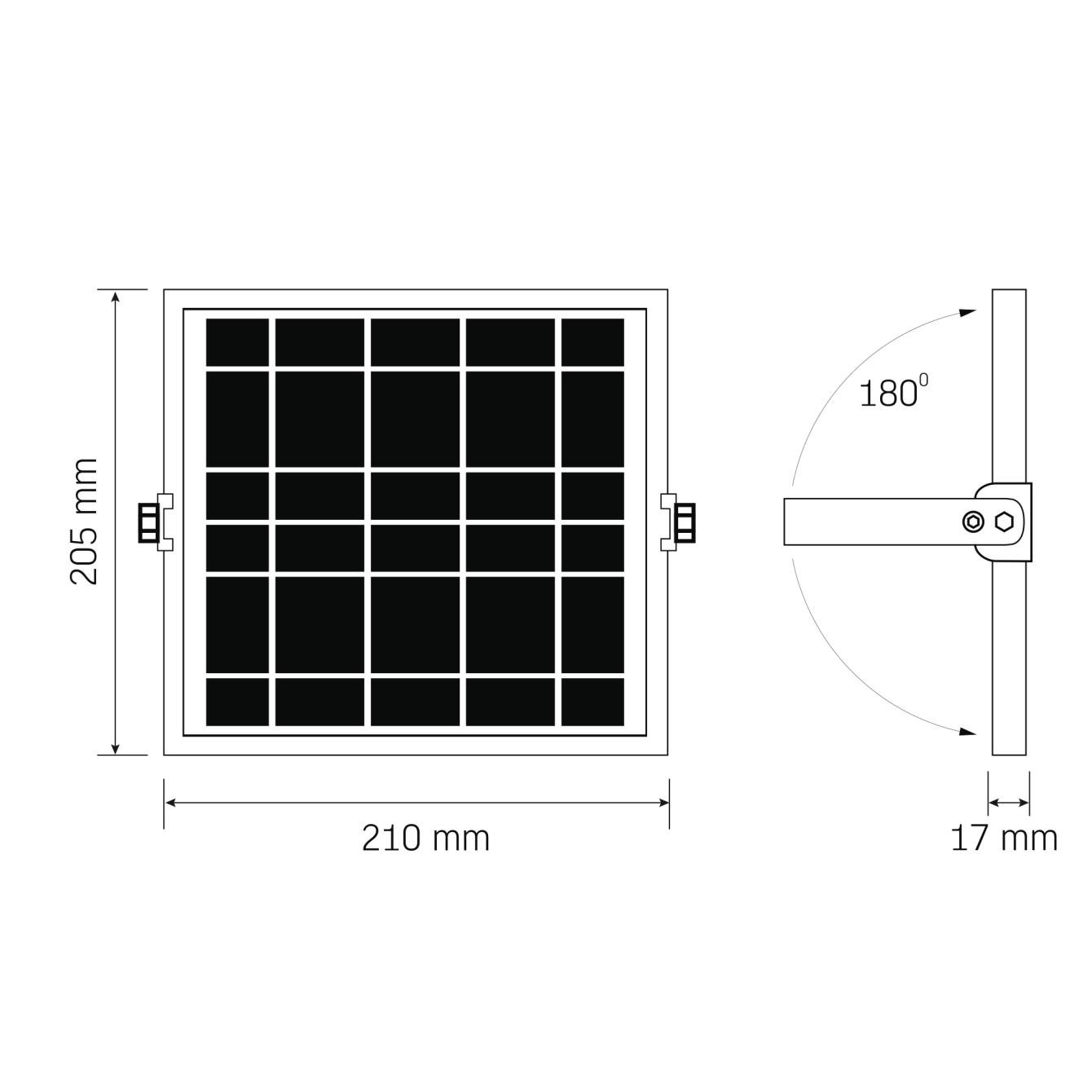 Прожектор LED автономний Videx 1400Lm 5000K (VL-FSO4-205-S) - фото 4 Прожектор LED автономний Videx 1400Lm 5000K (VL-FSO4-205-S) - фото 4