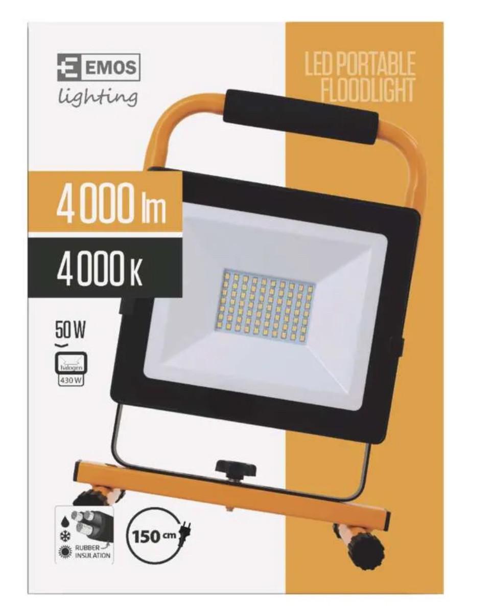 Прожектор переносний рефлектор Emos LED 50W (2241613172) - фото 6