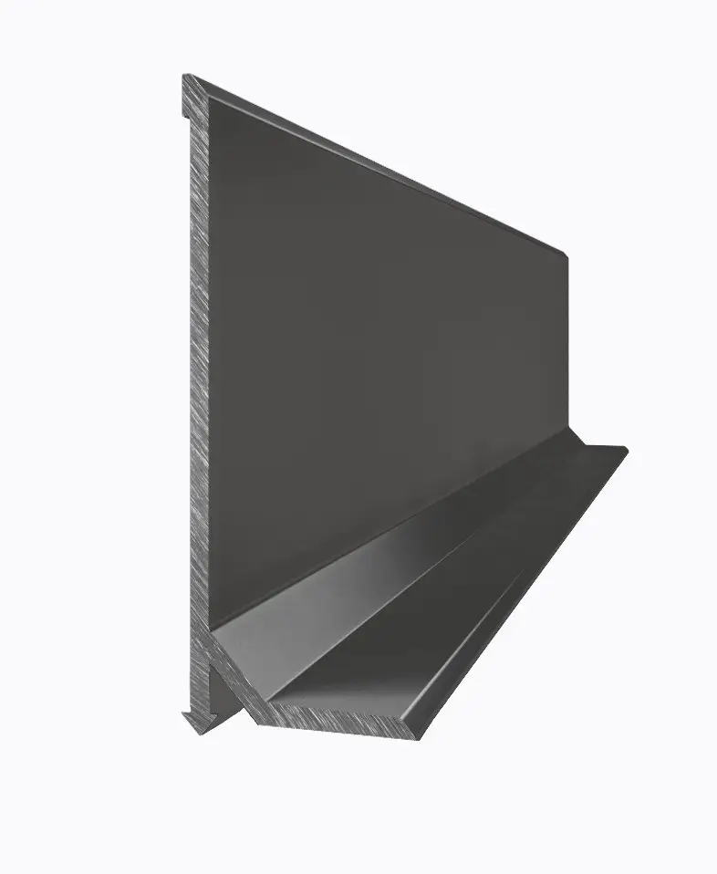 Плинтус алюминиевый накладной Strila SVP-38B 38 мм 2600 мм Черный (26902488)