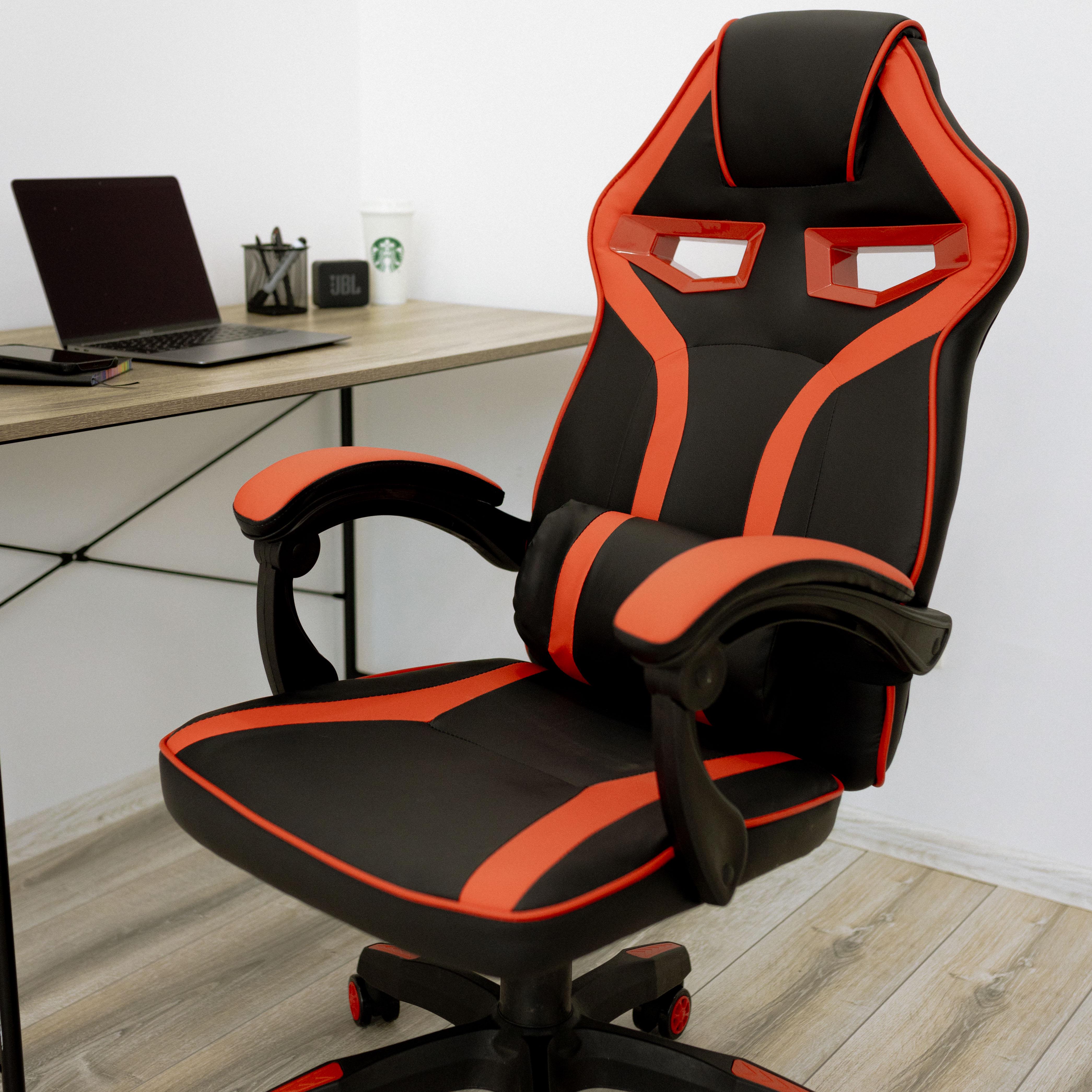 Крісло комп'ютерне геймерське 4Points NT з подушками для дома та офісу Червоний (40017) - фото 2 Крісло комп'ютерне геймерське 4Points NT з подушками для дома та офісу Червоний (40017) - фото 2