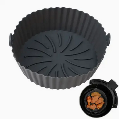 Форма силиконовая вкладыш для аэрогрилей и аэрофритюрниц Черный (Q-1288) - фото 2