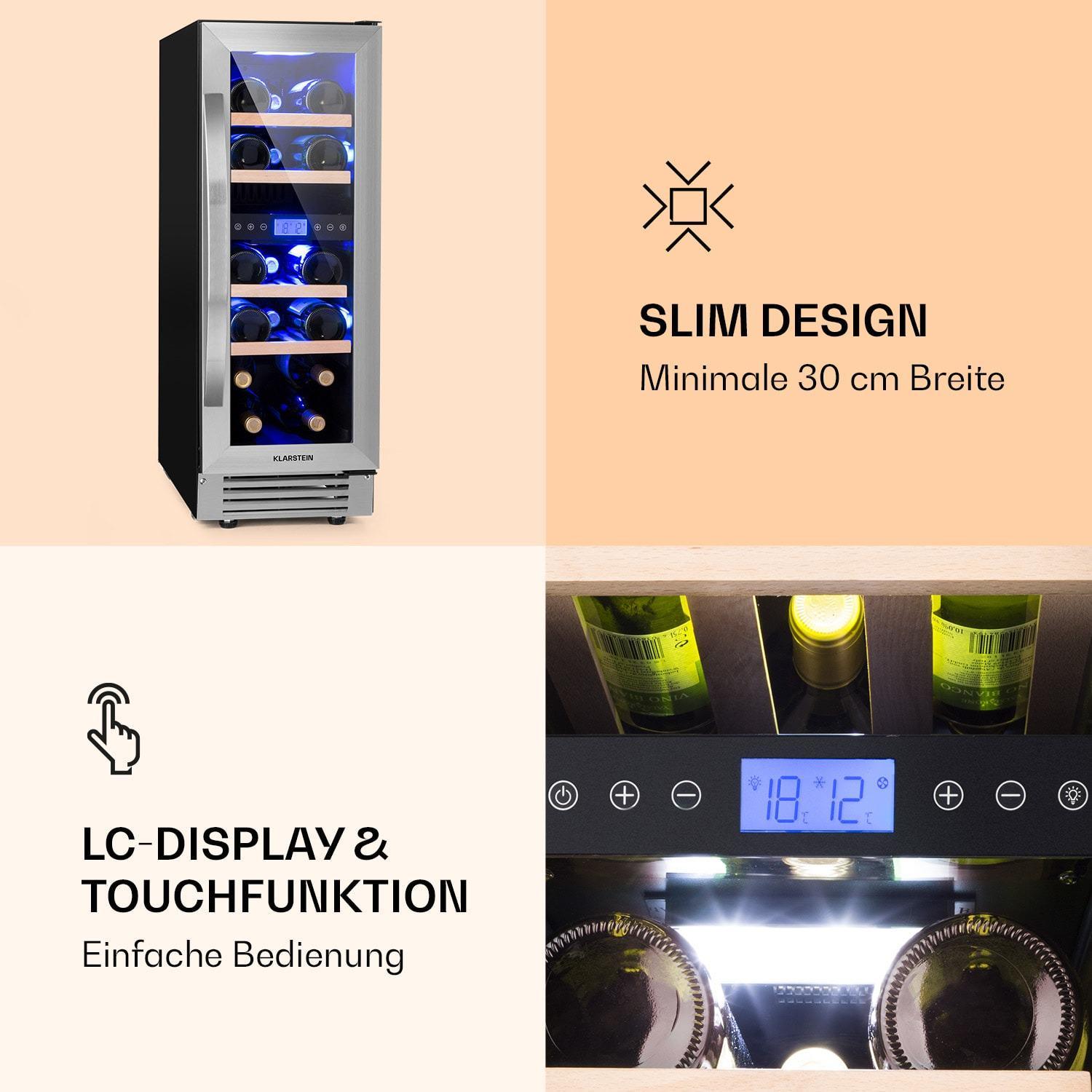 Винний холодильник вбудований KLARSTEIN Vinovilla 17 Built-In Duo (10032030) - фото 2 Винний холодильник вбудований KLARSTEIN Vinovilla 17 Built-In Duo (10032030) - фото 2