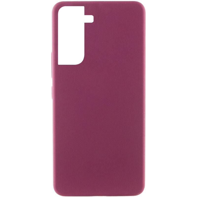 Противоударный чехол Silicone Cover Lakshmi (AAA) для Samsung Galaxy S22 Бордовый / Plum