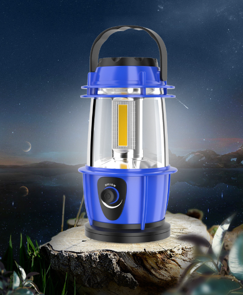 Фонарь кемпинговый на батарейках Синий (Y00148-1) - фото 5