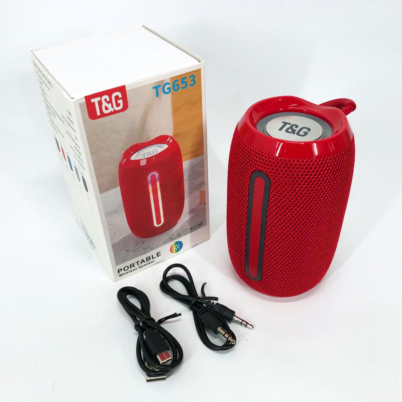 Портативна колонка Bluetooth TG653 USB з ремінцем Червоний - фото 12 Портативна колонка Bluetooth TG653 USB з ремінцем Червоний - фото 12