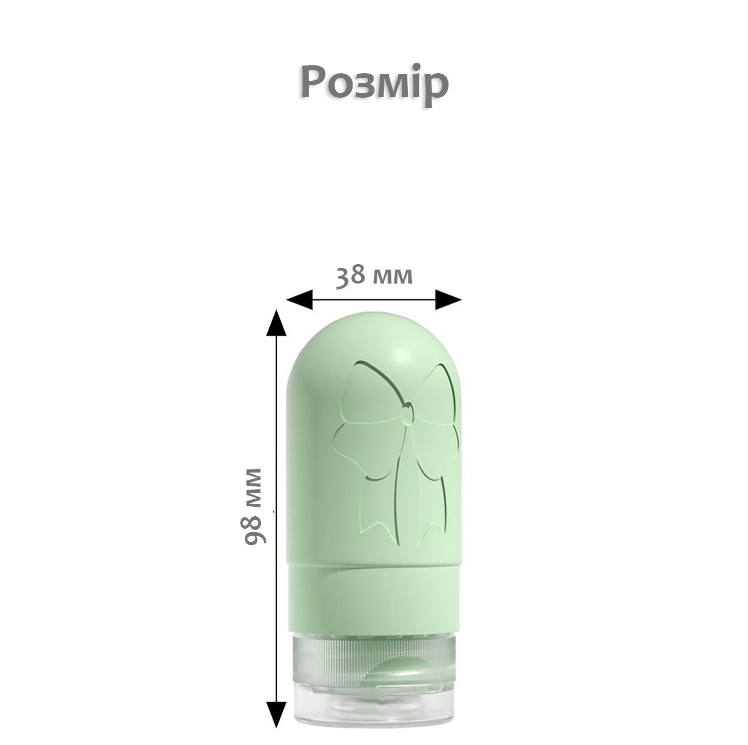 Набор дорожных баночек емкости для путешествий силиконовые 4 шт. 60 и 90 мл в косметичке Зеленый (113_4_0_2С) - фото 12 Набор дорожных баночек емкости для путешествий силиконовые 4 шт. 60 и 90 мл в косметичке Зеленый (113_4_0_2С) - фото 12